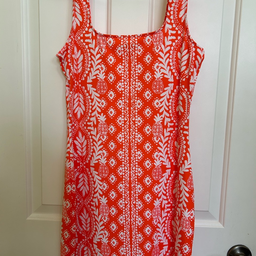 Lilly Pulitzer Orange and white dress - Picture 2 of 2